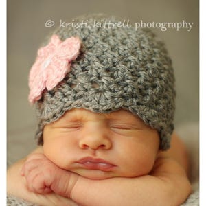 Crochet Baby Girl Hat, Toddler Baby Girl Beanie, Preemie to 1T-2T