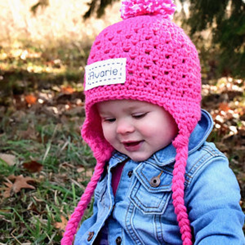 Monogrammed Baby Boy Winter Hat Baby Boy Ear Flap Hat Etsy