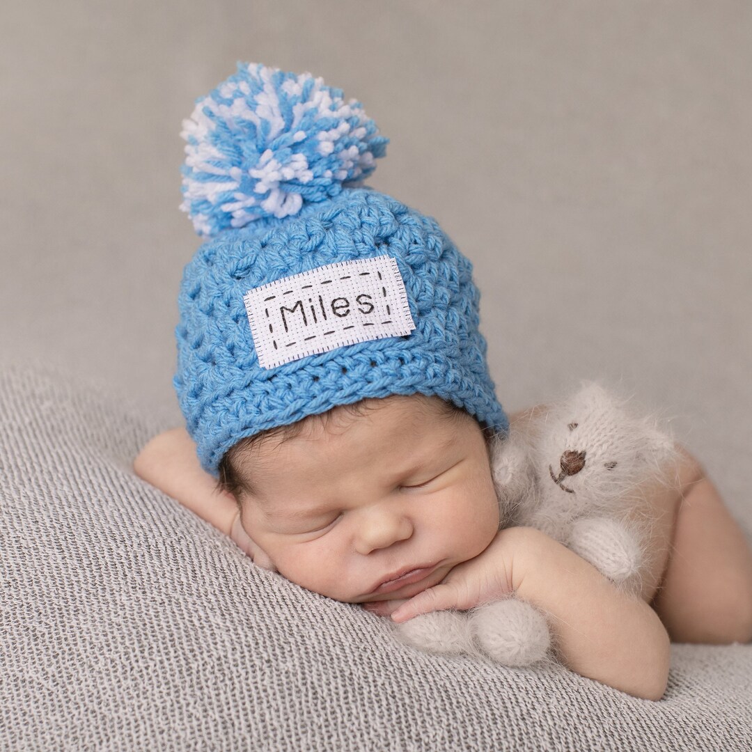 Signature Baby Hat In Taupe Trims