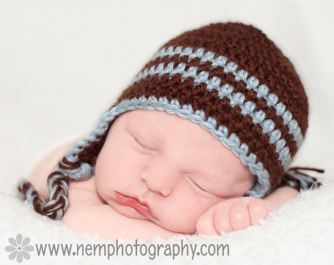 Newborn Baby Boy Hat Baby Boy Ear Flap Hat Baby Boy Cap Etsy