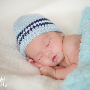 Baby Boy Beanie, Toddler Boy Hat, Newborn to 1T-2T Sizes