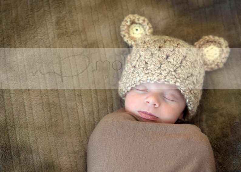 Baby Boy Bear Hat Baby Bear Hat Baby Hat Newborn Bear Hat Etsy