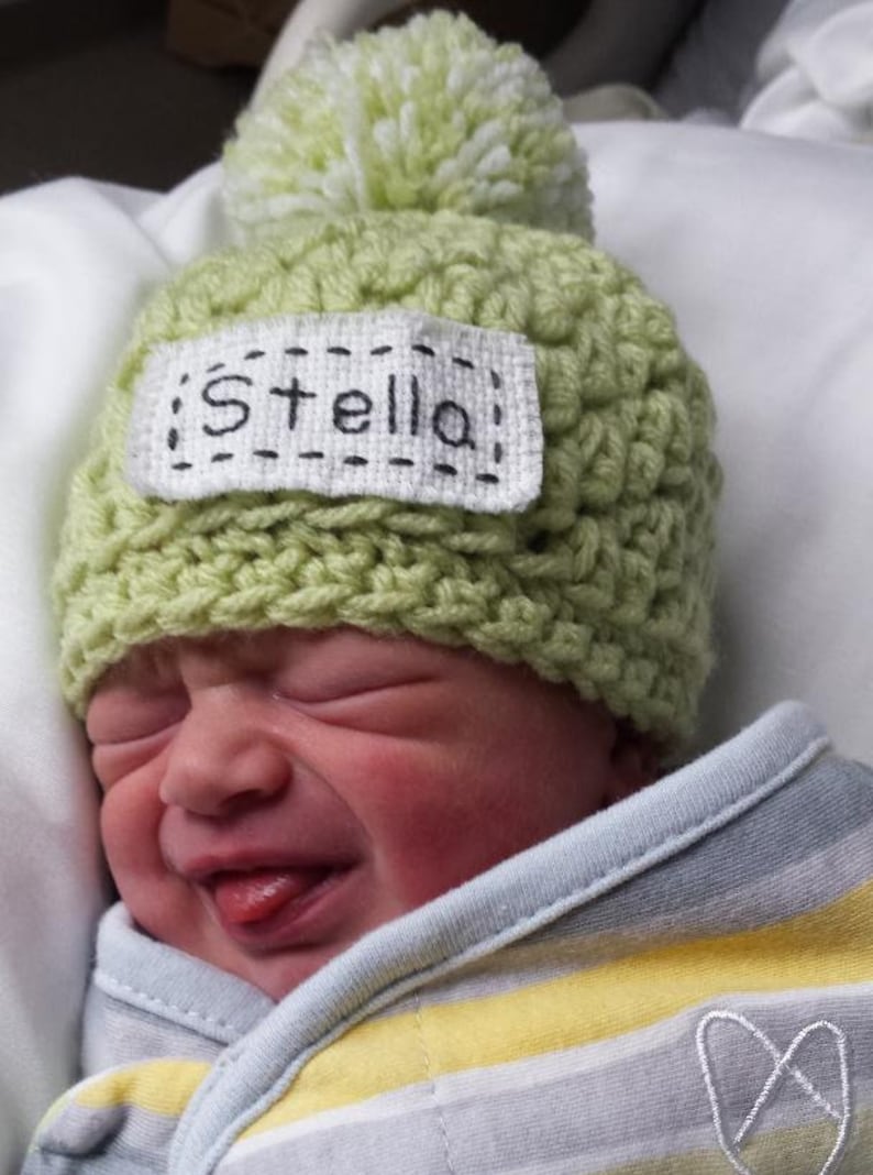 Monogrammed Baby Boy Winter Hat Baby Boy Hat Personalized Etsy