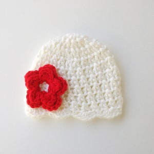 Newborn Baby Girl Hat, Toddler Girl Beanie, Newborn Hospital Hat, Newborn to 1T-2T Sizes