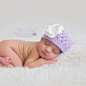 Newborn Baby Girl Hat, Crochet Baby Hat, Preemie to 1T-2T Size