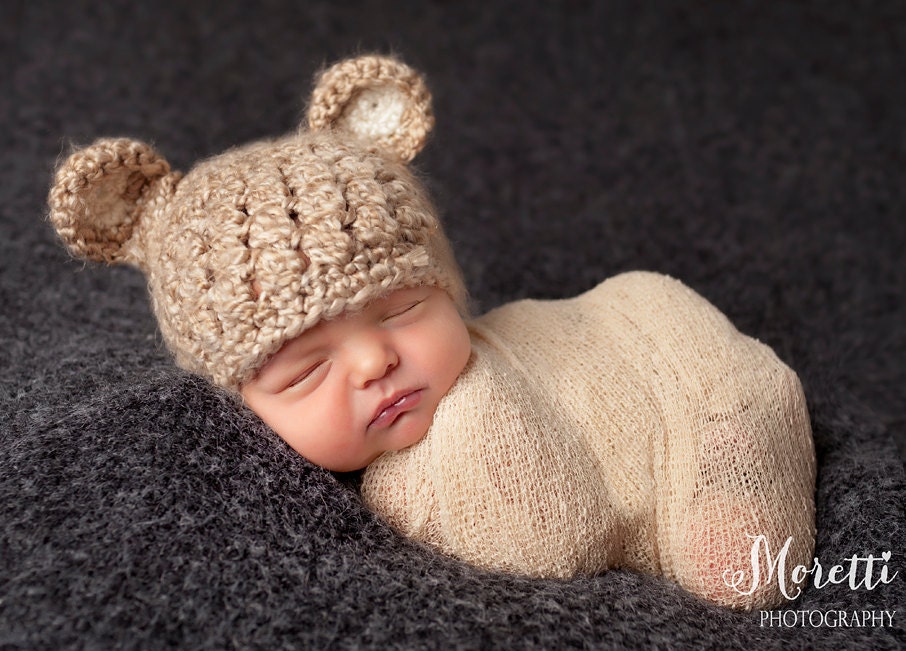 Baby Boy Bear Hat Baby Bear Hat Baby Hat Newborn Bear Hat Etsy