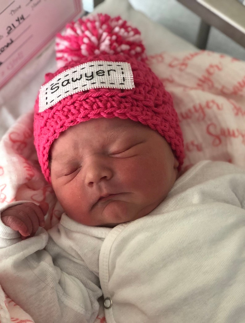 Monogrammed Baby Boy Winter Hat Baby Boy Hat Personalized Etsy