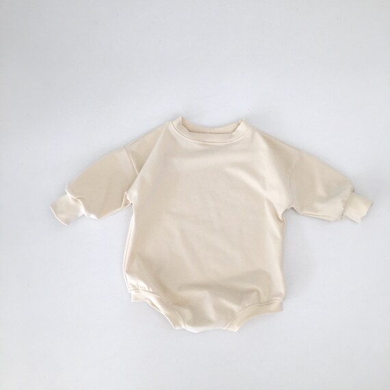 Sweatshirt Romper Oversized Sweater Romper Baby Playsuit Baby Sweatshirt Romper Oversized Romper Baby Onesie sizes NB 5 Etsy Canada