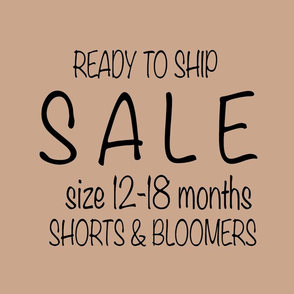 Baby shorts 12-18m SALE ready to ship, toddler shorts, baby bloomers, muslin bloomers, harem shorts, linen shorts, kids summer clothes