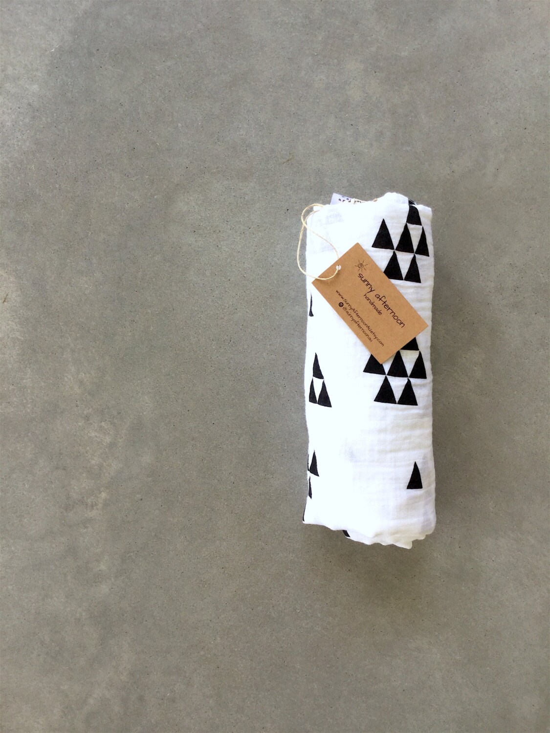 Muslin swaddle organic baby swaddle blanket black and white Etsy