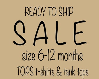Baby t-shirt 6-9m SALE ready to ship, baby tank top, boxy t-shirt, organic t-shirt, kids summer clothing