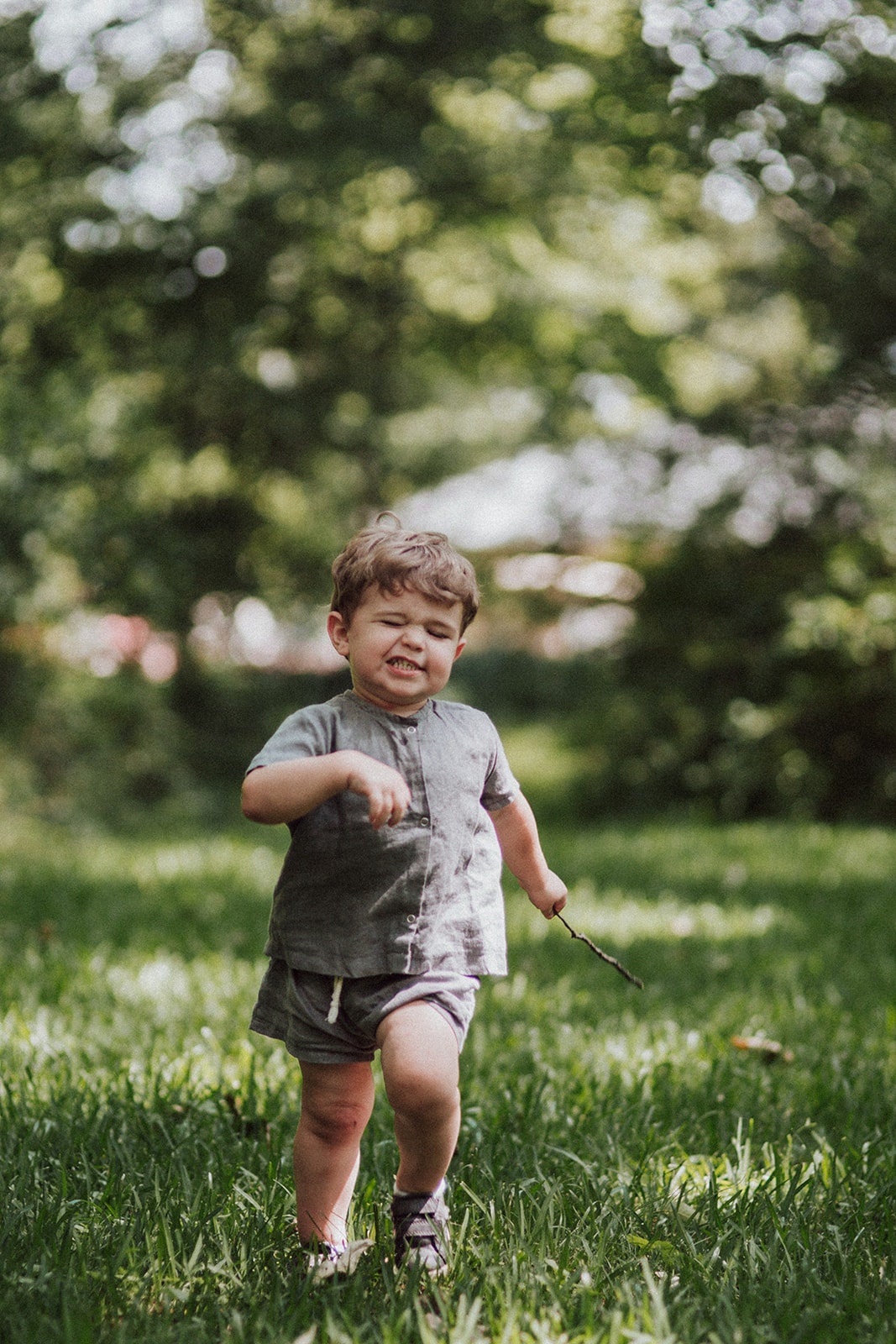 Siehin Pantalones de lino para niños para verano para correr para el tiempo libre 