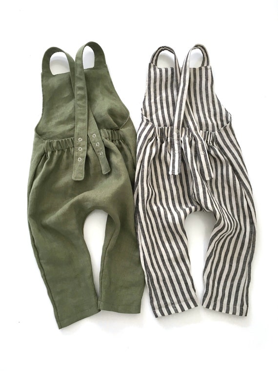 linen overalls baby boy