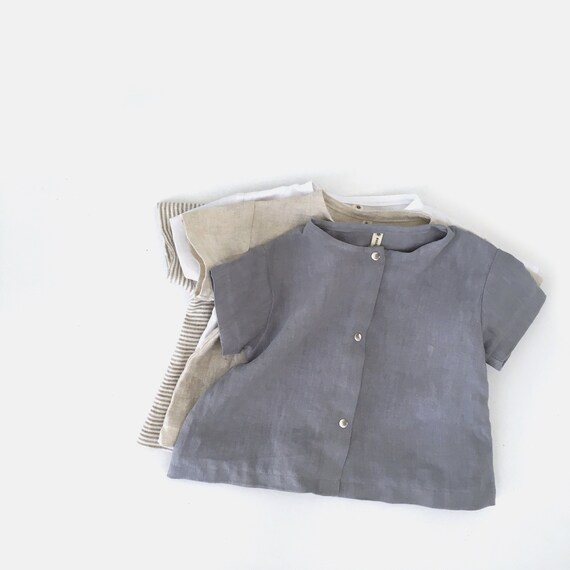 Kids Linen Shirt Baby Linen Shirt Baby Linen Clothes Gender Etsy