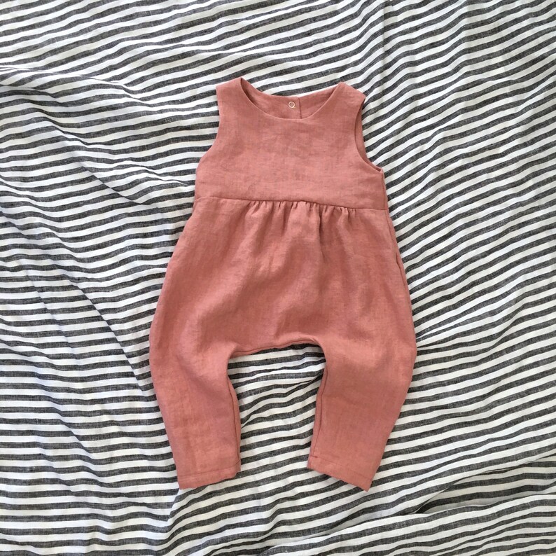 baby linen overalls