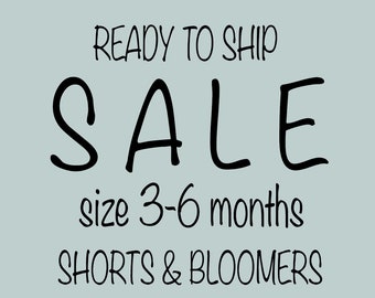 Baby shorts 3-6m SALE ready to ship, toddler shorts, bloomers, muslin bloomers, harem shorts, linen shorts, kids summer clothes
