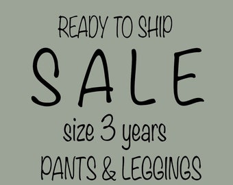 Kids pants 3T SALE ready to ship, kids trousers, kids shorts, kids leggings, toddler pants, kids linen trousers, kids joggers,