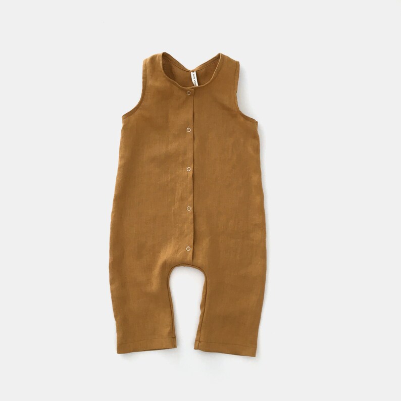 Linen romper white baby romper linen overalls summer Etsy