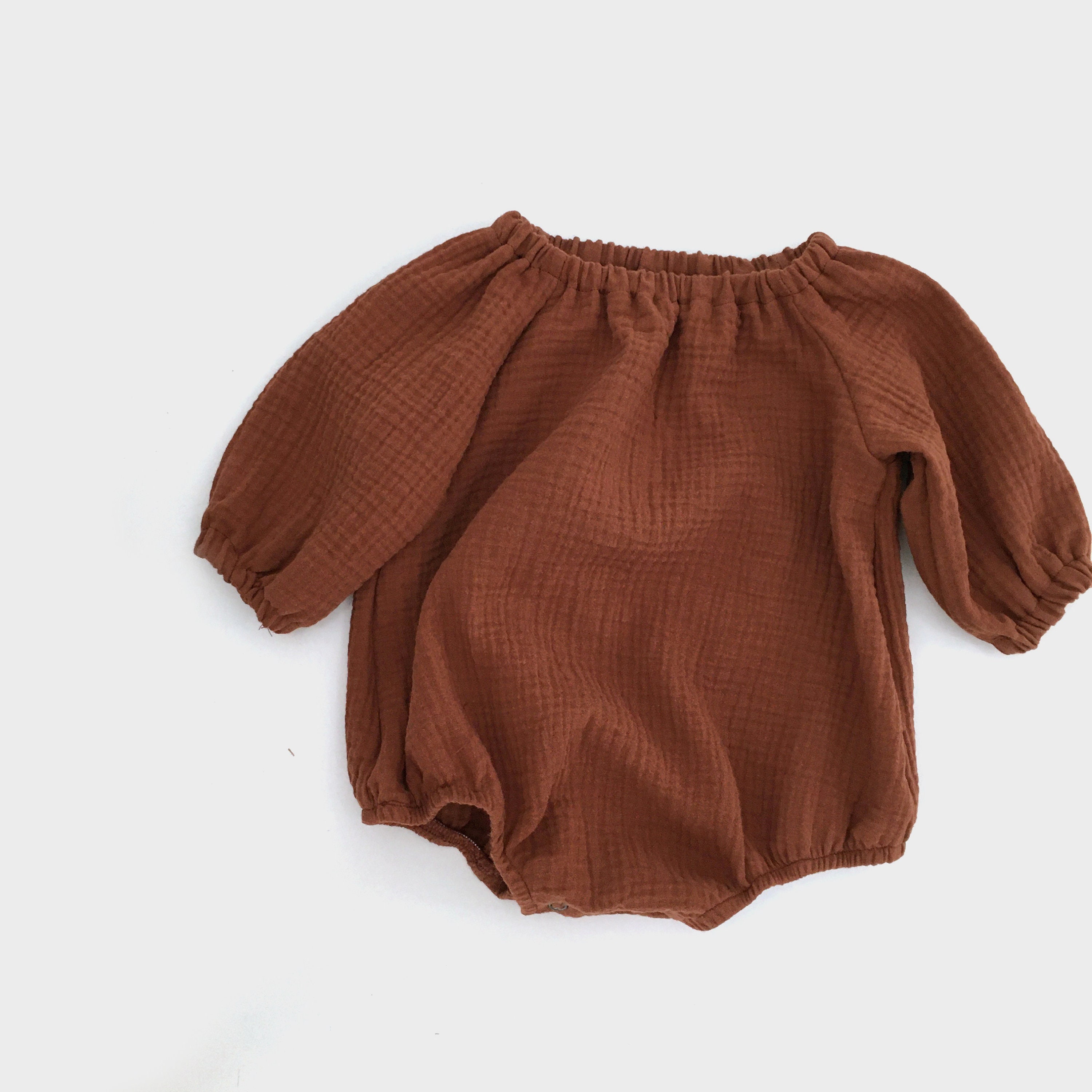 Baby gauze romper 36m RTS organic baby romper muslin Etsy