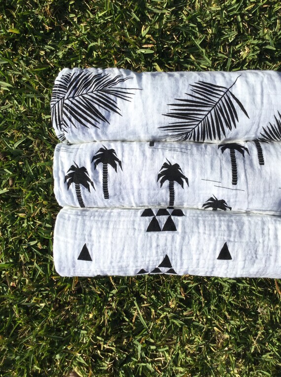 Items similar to Muslin swaddle set of 3, organic muslin swaddle