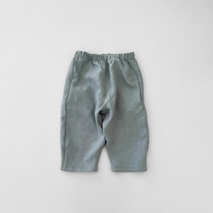 linen trousers kids, kids linen pants with pockets, linen slouchy pants, baby pants, baby trousers, kids linen clothes - 6m - 6 yrs