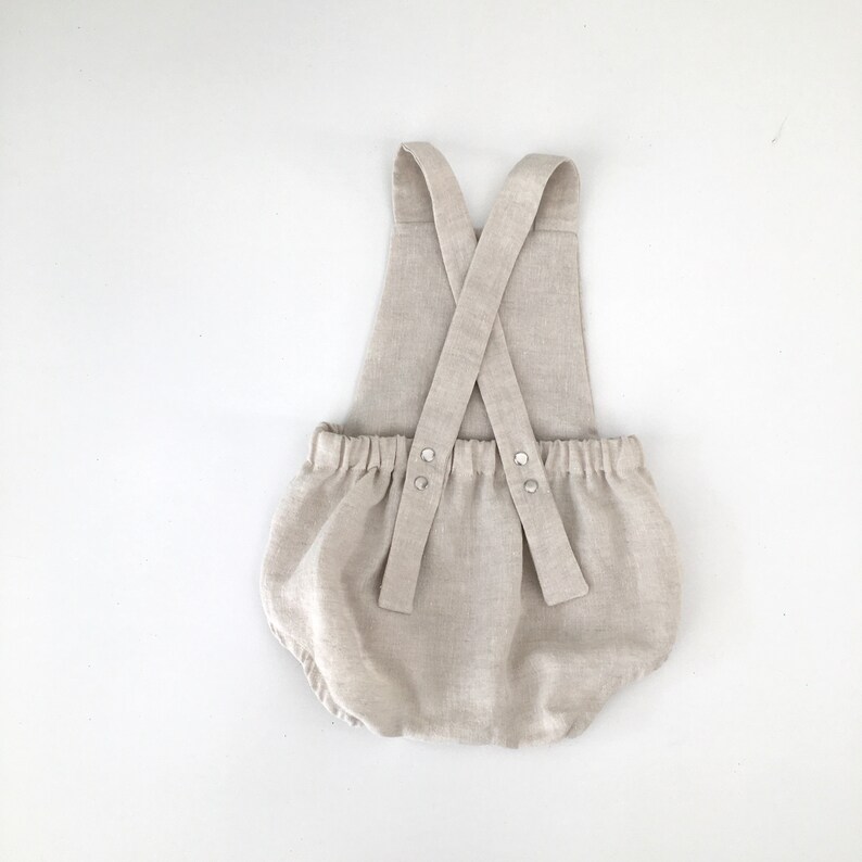 Baby Linen Romper Gender Neutral Linen Overalls Baby Linen Etsy