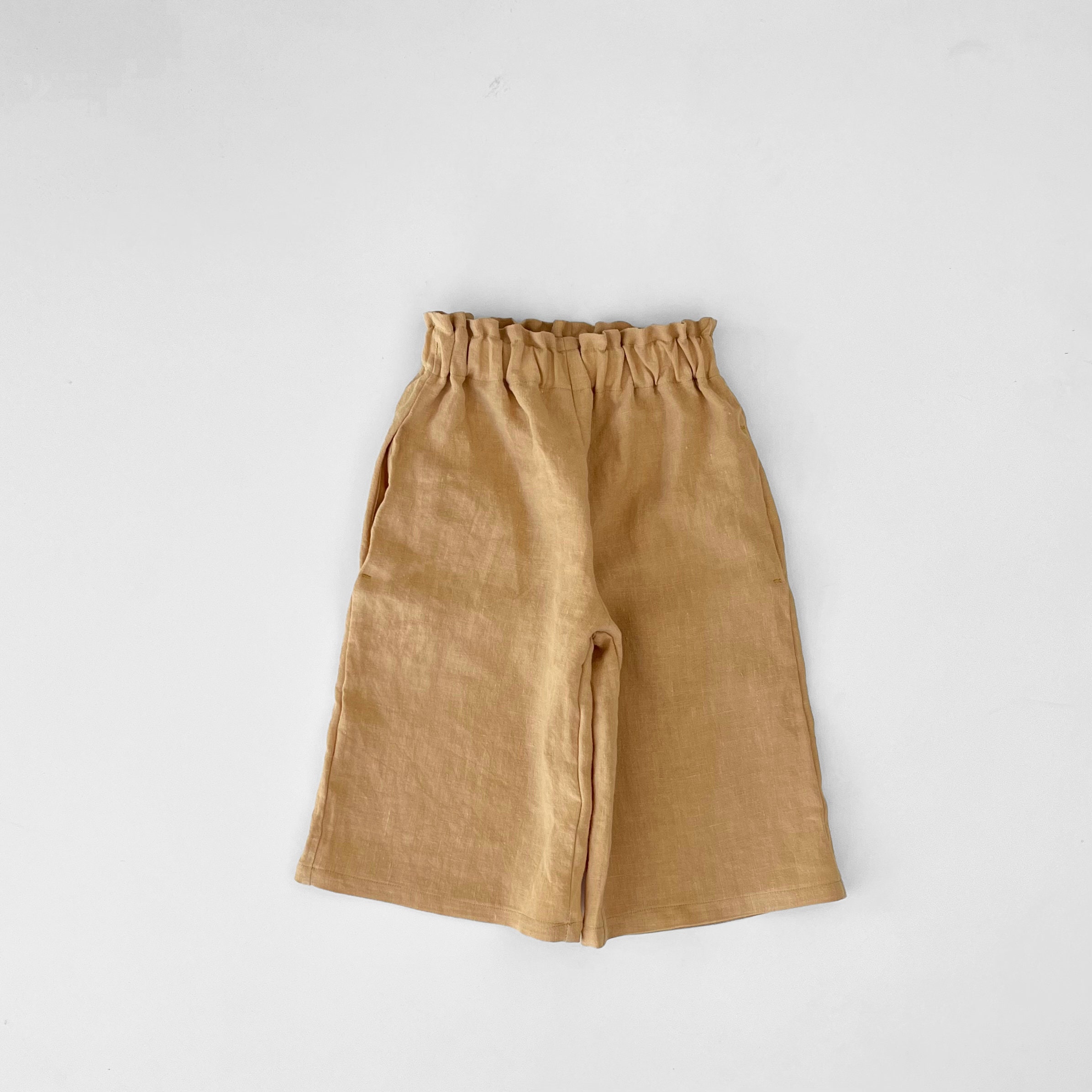 Kids Linen Culottes With Pockets Kids Linen Pants Baby Linen - Etsy