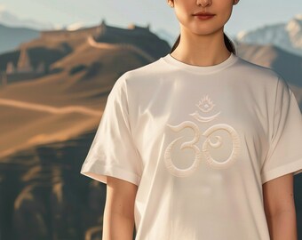 Yoga OM AUM Sign Symbol Zen YOGA Hindu Meditation Spiritual T-shirt Ohm Sacred Geometry Hindu Buddhist Clothing  Unisex Tee