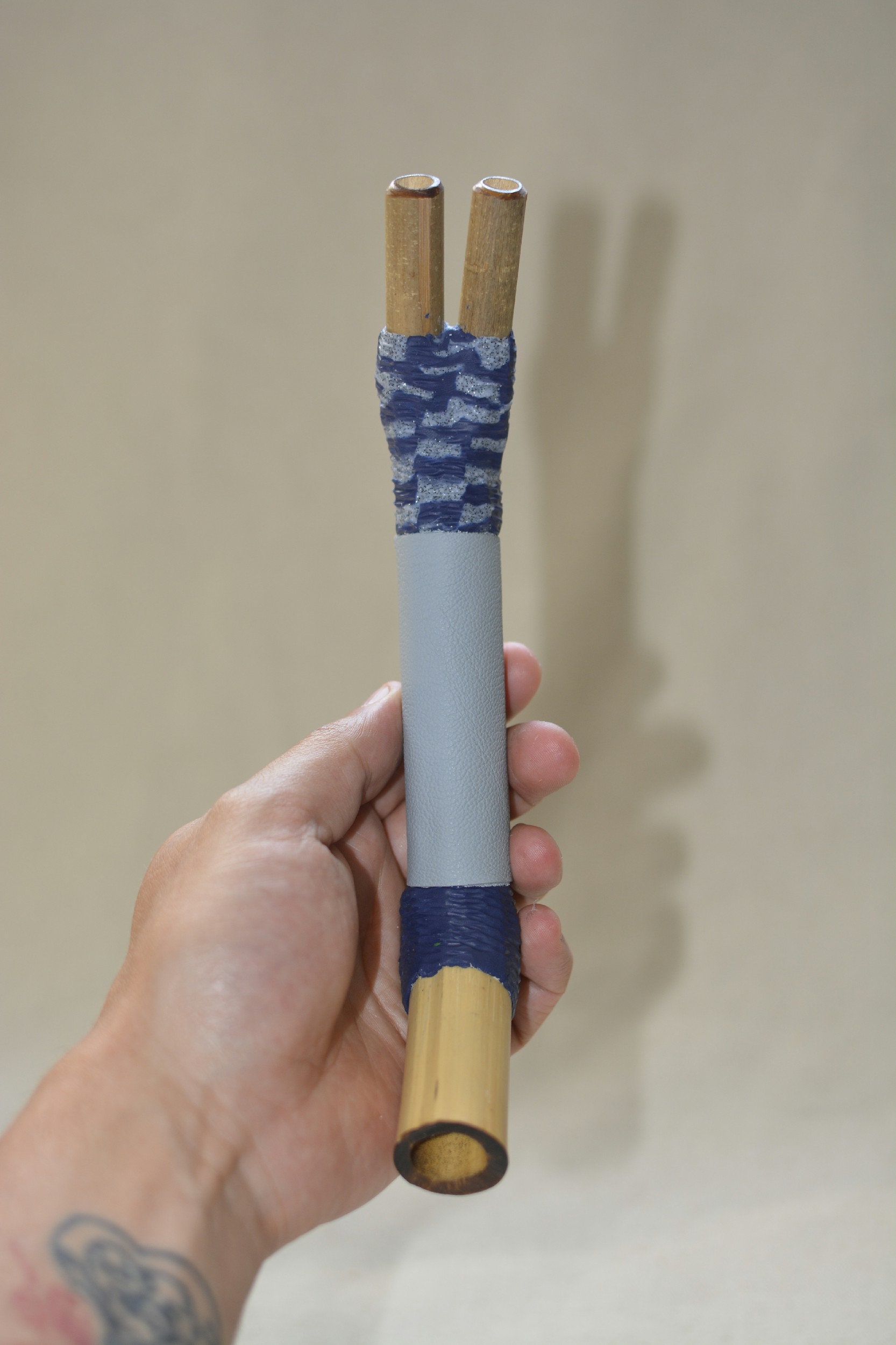 Double Tepi Traditional Handmade Rapé Snuff Applicator Etsy UK