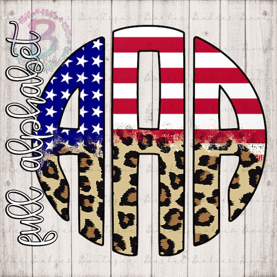 American Flag with Cheetah Fade - Red White and Blue - 26 Transparent Files - Access via OneDrive - 4th of July - Stars and Stripes