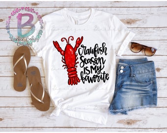 Ready to Press - Sublimation Transfer - Crawfish Season is My Favorite - Crawfish