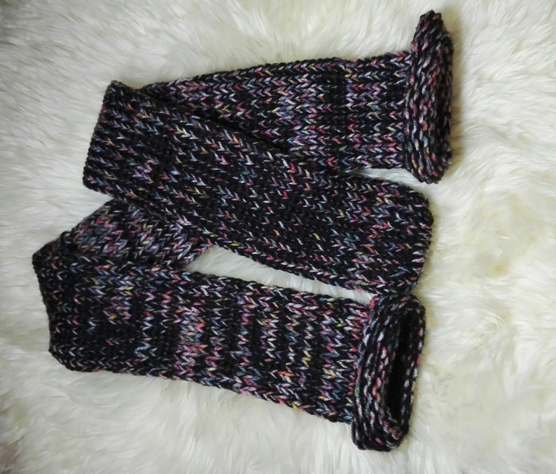 Retrosheep RAINBOW BLACK Funky Handmade Wool Unisex bed sofa Retro Socks For Women Men #Socks