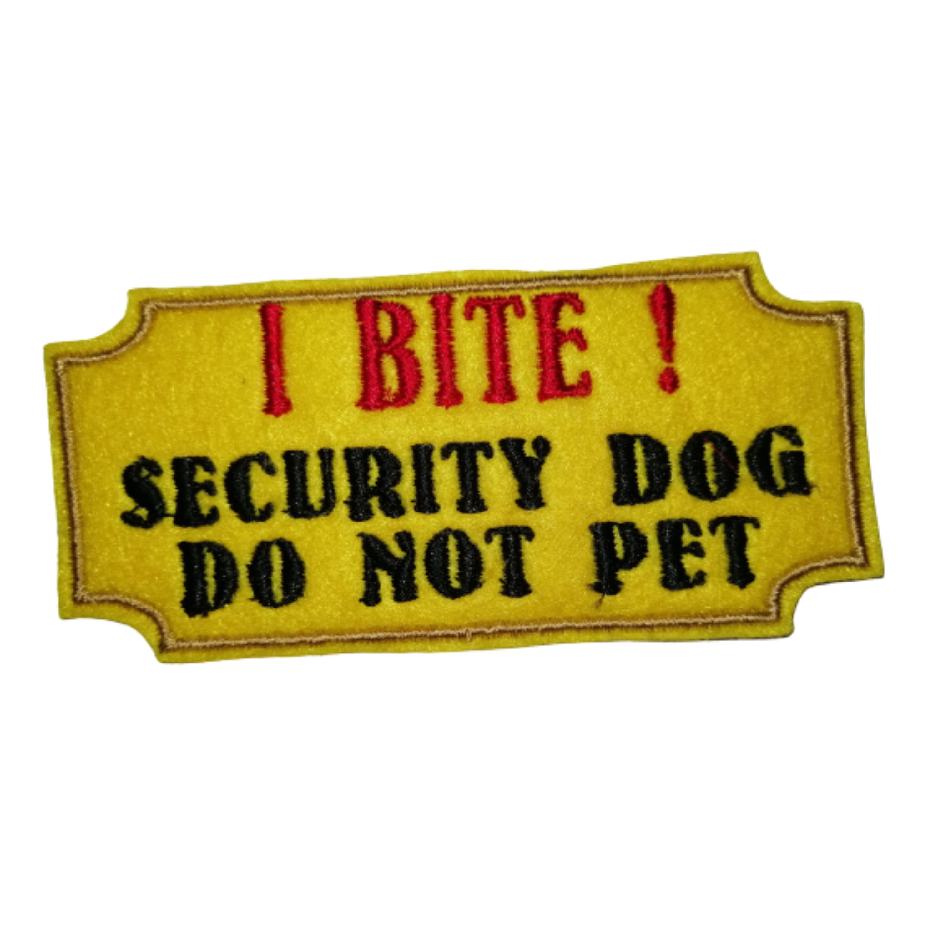 I Bite Do Not Pet Dog Harness Patch Etsy