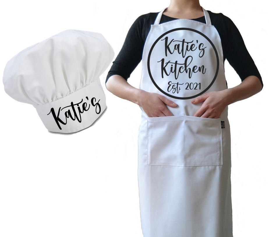 THE APRONPLACE Personalized Apron Embroidered Chef Knives Design Add a Name