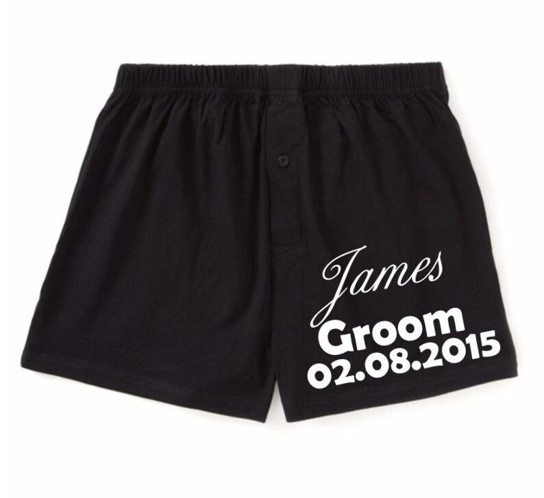 Personalised Men's Funny Boxer Shorts Personalized Groom Etsy