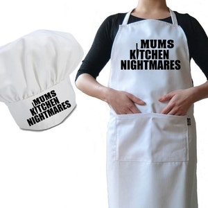 personalized chef hat and apron set