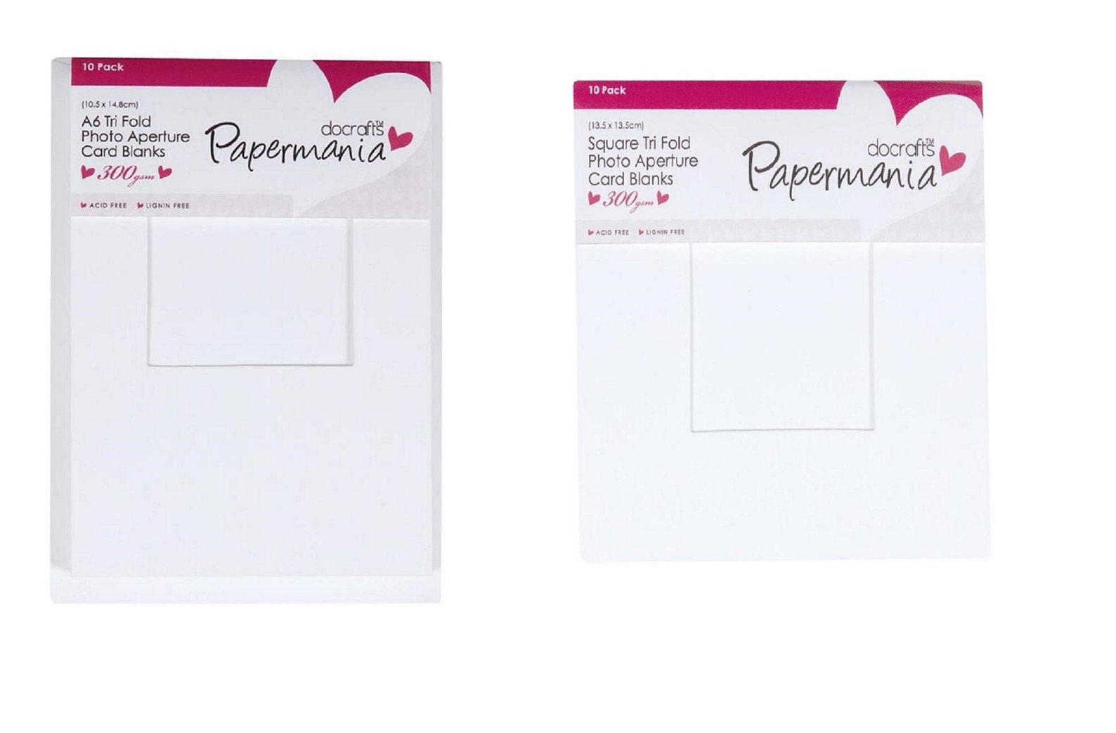 10 Aperture Card Blanks and Envelopes White Trifold Cards Etsy UK