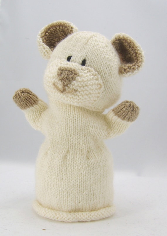 teddy glove puppet knitting pattern