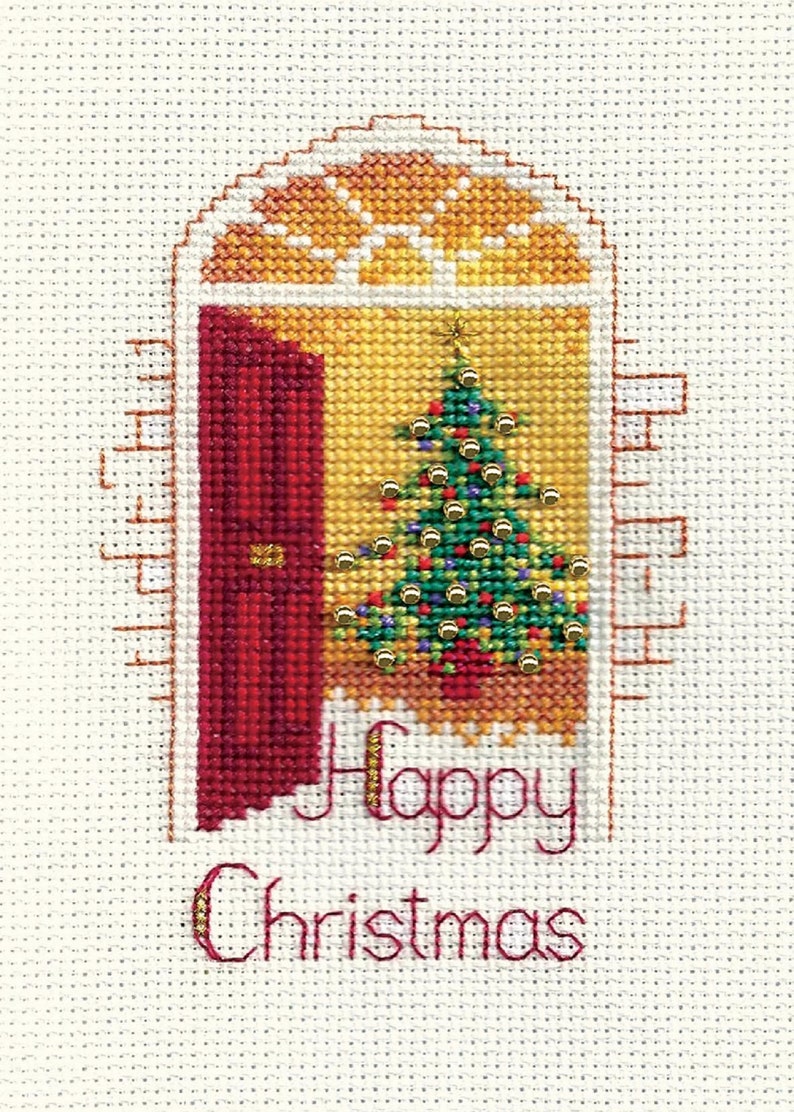 Cross Stitch Christmas Card Kit by Bothy Threads Warm Etsy UK