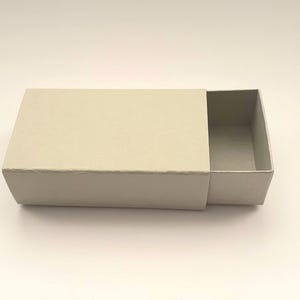 Large Empty Grey Matchbox Blanks, Ready to Decorate, Gift Packaging