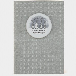 Small Slim Note Book Jotter - Personal Stationery - Various Designs Happy Thoughts
