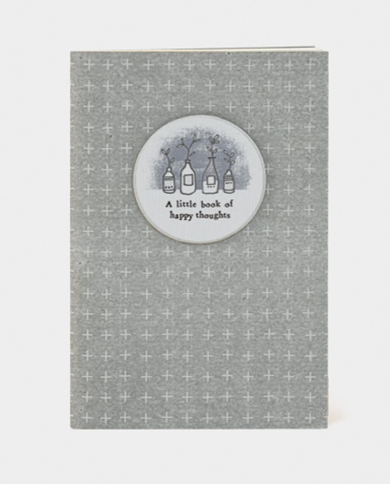 Small Slim Note Book Jotter - Personal Stationery - Various Designs Happy Thoughts
