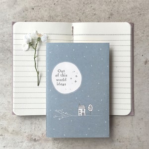 Small Slim Note Book Jotter - Personal Stationery - Various Designs Out of This World