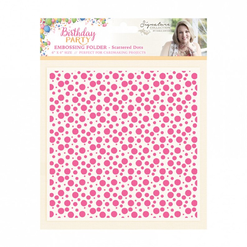Embossing Folder Scattered Dots by Crafter's Companion Etsy
