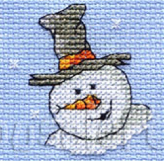 Small Cross Stitch Christmas Card Kit Various Designs Card
