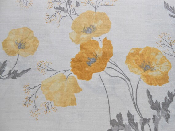 Laura Ashley Fabric Remnant Poppy Meadow Primrose Yellow Etsy
