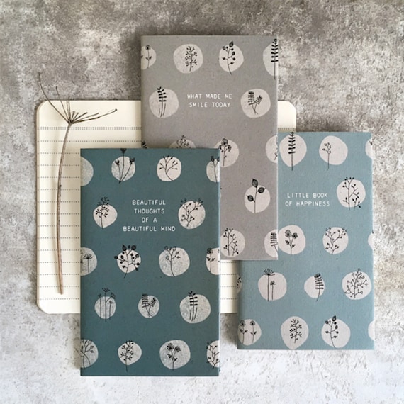 Small Slim Note Book Jotter - Personal Stationery - Various Designs