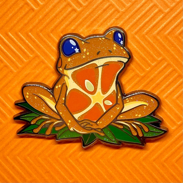 2023 Kumquog Kumquat Loquat Frog Enamel Pin