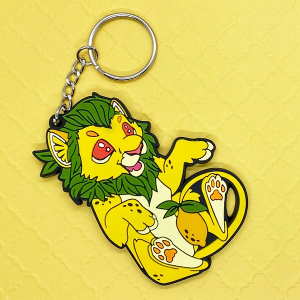 2021 3 "pouces Lemion Lemon Lion émail PVC porte-clés