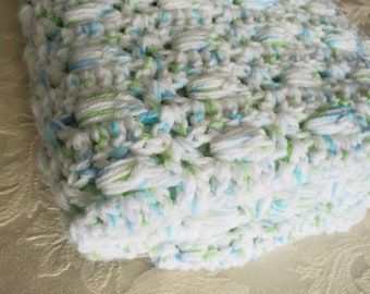 Crochet Baby Blanket Hand Made Afghan